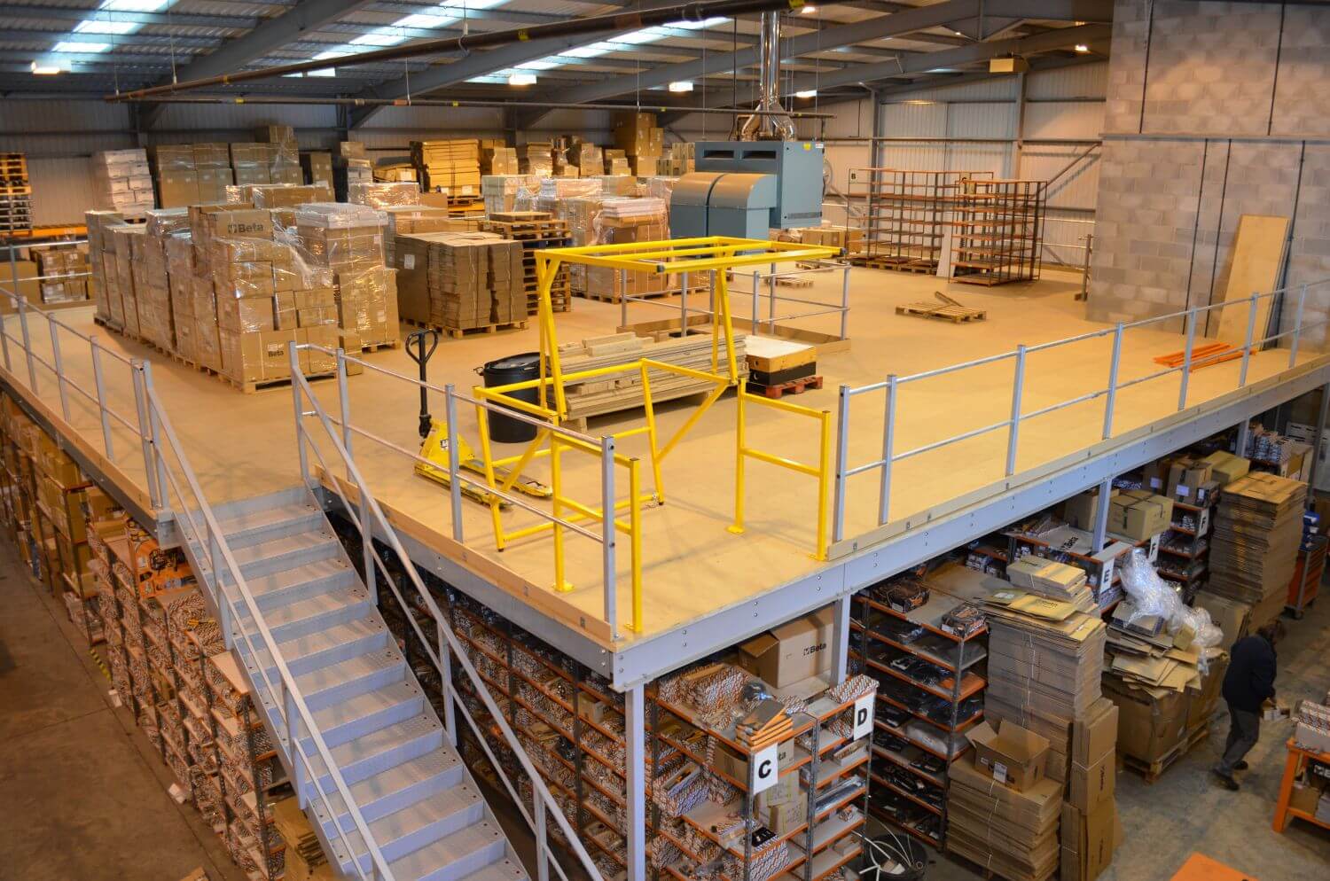 mezzanine warehouse system